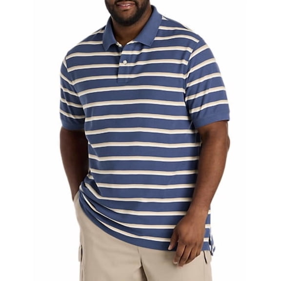 Striped Polo Shirt Sargasso Sea Multi 7XL