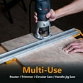 thumbnail image 4 of POWERTEC 1PK 24 Inch Circular Saw Guide/Straight Edge Guide for Router Tool, Jigsaw, Circular Saw and Drill Press, Saw Guide for Cutting Plywood and Routing Dado Slots for Woodworking (71705), 4 of 8