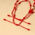 thumbnail image 2 of 2 Pcs/Set Kabbalah Red String for Good Luck for 7 Knots Braided Jewelry Gift for Wome, 2 of 8