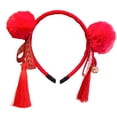 thumbnail image 2 of Diadema de año Nuevo Chino, tocado, vestido elegante, diadema encantadora, aro para el pelo con lazo para graduación, puesta en escena, vacaciones de Estilo C Yinane Tocado de año nuevo, 2 of 8