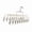 White, variant on Zecic Stainless Steel Sock Drying Organizers 20 Clamps Portable Laundry Helper