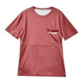 thumbnail image 4 of Women's Maternity Tops Side Ruched Tunic T-Shirt Pregnancy Clothes, Size L, 4 of 4