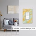 thumbnail image 5 of Fotbe Yellow With Teal Marble Print Duplex Receptacle Wall Plate, 1-Gang 5.0" x3.0" Wall Outlet Covers, Dual Outlet Faceplates Covers, Color-matched Screws Included-Style U, 5 of 6