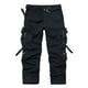 thumbnail image 1 of Pantalones largos para hombre, bolsillos laterales, pies pequeños, ajustados, largos, para hombre, 1 of 7