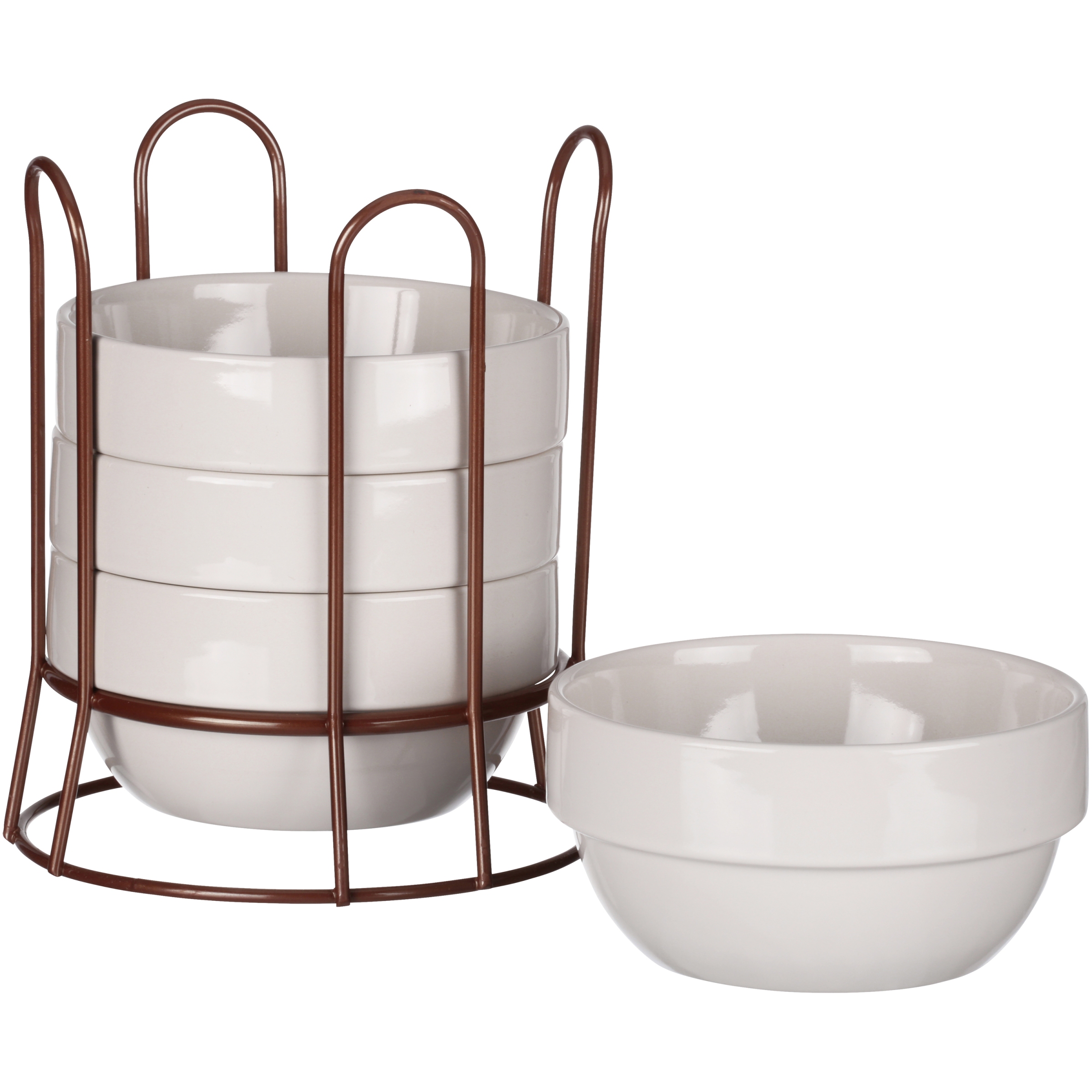 Mainstays 4Pack Bowl with Copper Wire Rack