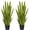 Yellow-green, variant on OLIVIVI Faux Snake Plants 3FT Tall Artificial Silk Agave Plant for Home Office Decor Indoor Outdoor Fake Lifelike Potted Plant with Wood Branches 2 pack