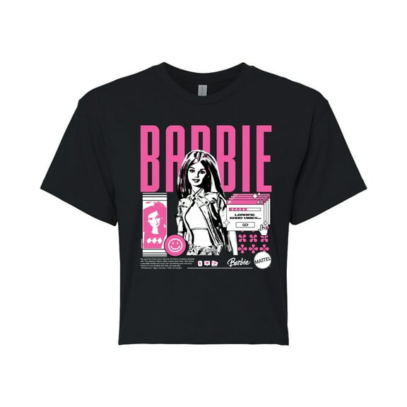 Barbie - Y2K - Juniors Cropped Graphic T-Shirt