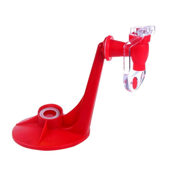 Bebedero invertido de Coca-Cola de plástico, dispensador de bebidas con presión manual para Camping y Picnic