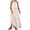 Beige, variant on IROINNID Fit&Flare Dress For Women Sleeveless Round Neckline Summer Casual Halter Bandage Vest Long Dress Strapless Solid Color Dress