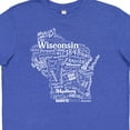 thumbnail image 4 of Inktastic Wisconsin State Word Salad Youth T-Shirt, 4 of 5