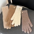 thumbnail image 5 of GPOECD Gloves for Women Women Solid Thermal Warm Finger Mobile Phone Long Knitted Gloves, 5 of 5