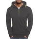 thumbnail image 1 of pstuiky manga larga de hombre, Sudadera con capucha de manga larga, color liso, con media cremallera y múltiples bolsillos para hombre Tops de hombre m, 1 of 4