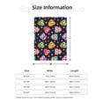 thumbnail image 4 of Throw Blanket for Couch Sofa and Bed, Cartoon Cute Colorful Owls Super Soft Plush Throw Blanket, Fuzzy Cuteness Comfy Warm Washable Flannel Blanket & Throws for All Season 50"x40", 4 of 5