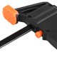 thumbnail image 4 of Barra de Clip de PlásStico para Carpintería, Abrazadera F, Apetón Rápido de Trinquete, Herramiente de Mano Diy para embalaje de Muebles, color negro y naranja, 4 of 7