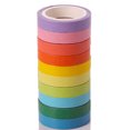 thumbnail image 2 of Moyic Cinta Washi decorativa para manualidades, juego de papel adhesivo de arcoíris para manualidades, planificadores, álbumes de recortes, Kits de experimentos de química, 2 of 6