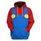 thumbnail image 1 of COOL Super Mario Bros 3D Sudadera Con Capucha Manga Larga Unisex Adulto Cosplay Luigi Kuba Fire Dragon Top Suéter Casual Oversize Pul, 1 of 3
