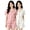 Beige, variant on Fancifize 2 Pack Pajama Sets for Women Casual Two Piece Short Sleeve Lounge Set Button Down Loungewear