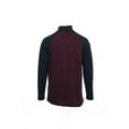 thumbnail image 3 of Nautica Jeans Co Wine Color Block Mock Neck Sweater , Size Small, 3 of 4