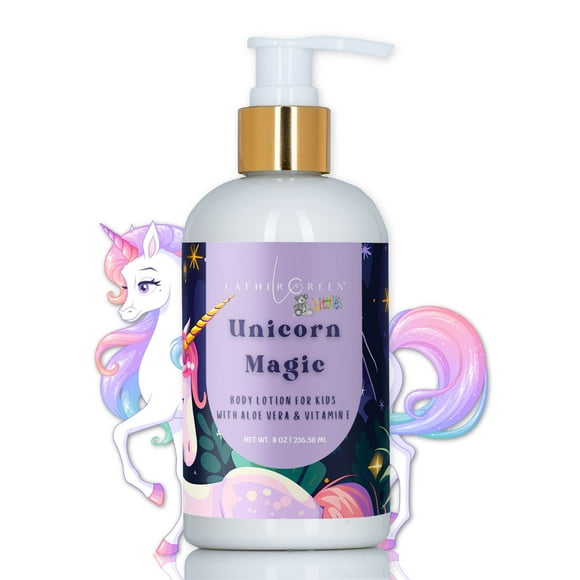 Unicorn Magic Kids Natural Body Lotion – Gentle Hydration for Sensitive Skin, 8 fl oz by LatherGreen