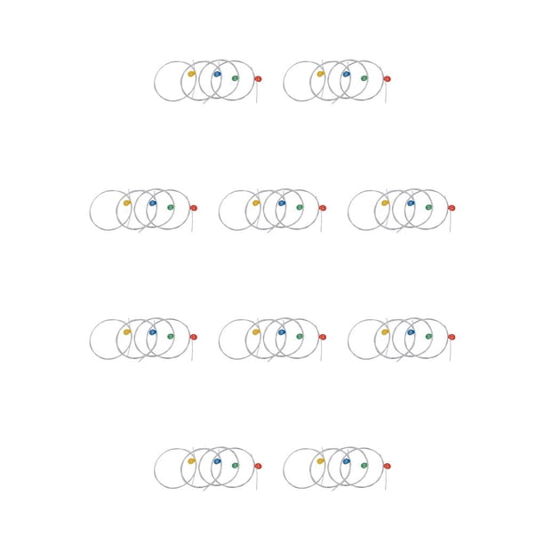 Sonducket Cuerdas de ukelele de 4 piezas, pieza de repuesto Musical de mejor resonancia, cuerda de guitarra flexible con sonido de para adultos, Blanco U12 10piezas Sonducket CBP384091