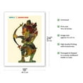 thumbnail image 2 of Bali Indonesia - Shadow Puppet (Wayang) - Qantas Airways - Vintage Airline Travel Poster by Harry Rogers c.1970s - Fine Art Matte Paper Print (Unframed) 18x24in, 2 of 4