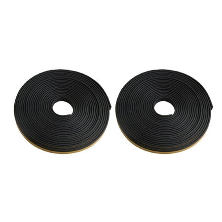 BQLZR 10 Meters Length 19x3MM Yellow & Black I Type Garage Door Weatherstrip Rubber Sealing Strip for Sliding Windows Sliding Doors