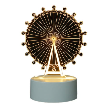 

Jnismy LED Night Lamp Touch Control Energy Saving Acrylic Love Bear/Hat Bear Bedside Lamp for Home