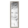 thumbnail image 2 of ArtToFrames 11" x 37" Champagne Pebble Metallic Picture Frame, 11x37 inch Silver Wood Poster Frame (WOM-5258),  Pack, 2 of 7