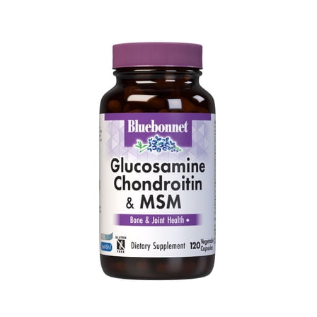 Bluebonnet Glucosamine Chondroitin & MSM, Glucosamine, Bone & Joint Health*, 40 Days