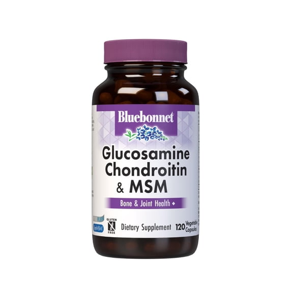 Bluebonnet Glucosamine Chondroitin & MSM, Glucosamine, Bone & Joint Health*, 40 Days