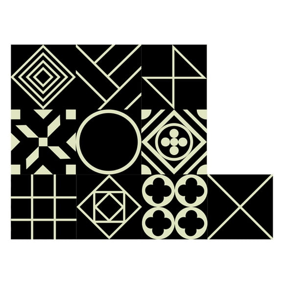 EDHITNR Clearance Luminous Tile Stickers For Home Decoration DIY Self-adhesive Green Fluorescent Wall Stickers Black and Friday Deals 90% off