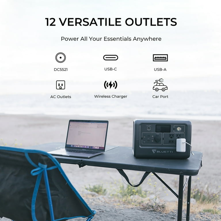 Bluetti Portable Power Station,EB70S Solar Generator,716Wh