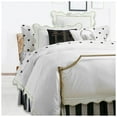 thumbnail image 2 of Eiderdown Decor400TC Cotton Scallop Embroidery & Border Sateen Solid Duvet Cover set Oversized King 120" × 98" 1 Duvet cover and 20"×36" 2 Pillow sham , Sage Scallop and Border, 2 of 5