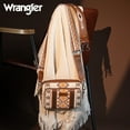 thumbnail image 5 of Wrangler Crossbody Bag for Women Boho Aztec Small Multi Pocket Crossover Purse, Coffee, 5 of 7