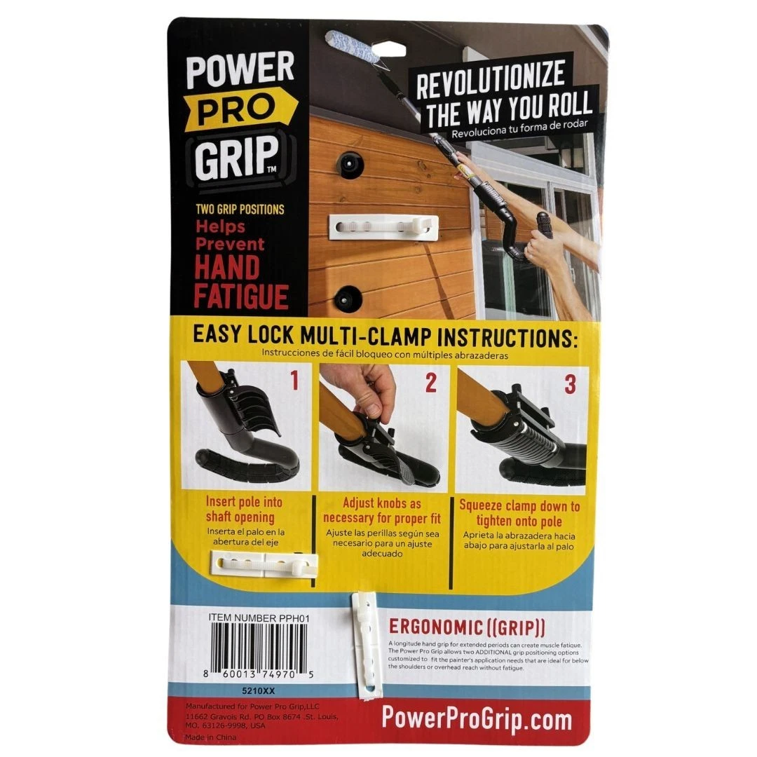 Power Pro Grip: Ergonomic Attachable Handle for Professional Paint Poles