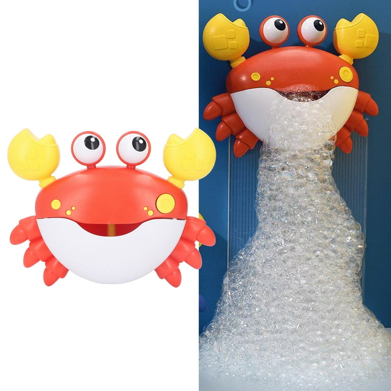 Baby Bath Toys Crab&Frog Bubble Machine Bathroom Toys For Children Funny Automatic Music Bathtub Abs