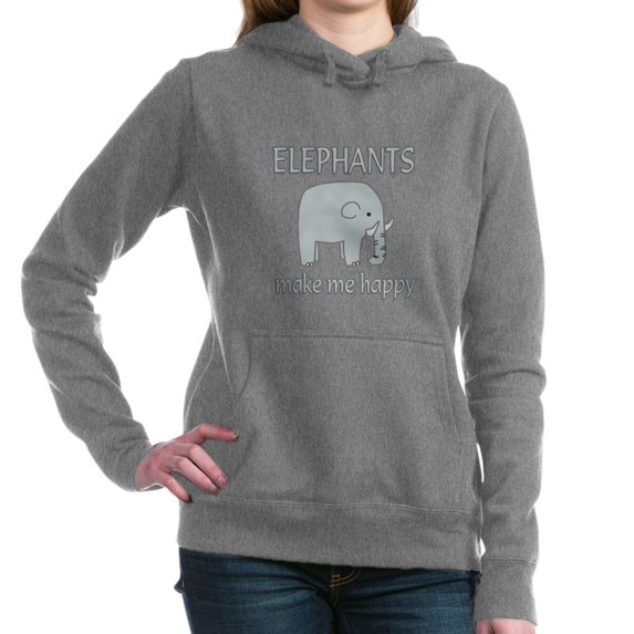 CafePress - Elephant Happy - Pullover Hoodie, Classic & Comfortable Hooded Sweatshirt