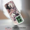 thumbnail image 3 of XPM for Motorola Moto G Power 5G 2025 Phone Case, Epoxy Glitter Flowers Bling 3D Butterfly Fashion TPU Hybrid with Shockproof Protection Cover for Moto G Power 5G (2025) (Dark Purple), 3 of 8