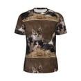 thumbnail image 5 of Wukai Cat Family Print Men's Short-Sleeved Mesh T-Shirt,Quick-Dry Short Sleeve Workout T-Shirt-5X-Large, 5 of 8