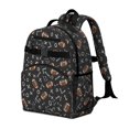 thumbnail image 2 of Football Arrow Black Pattern Backpack for School, Cute School Bag with Adjustable Shoulder Straps and Padded Back, 15.25"x11.5"x5.25", 2 of 5