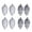 Silver, variant on 8pcs Set Christmas Pinecones Decoration 3.5 inch Plastic Painted Glitter Pinecone Hanging Ornament for Xmas Tree Party Home Outdoor Decor