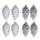 thumbnail image 1 of Juego de adornos para árboles de Navidad 8pcs 9cm Colgantes de bolas de plástico | Decoraciones colgantes irrompibles | Clásico Navideño Rojo Oro Plata | Adornos ligeros Easy-Hang | Ideal para, 1 of 6