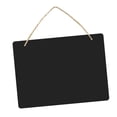 thumbnail image 1 of Wooden Hanging Blackboard Signs Message Chalk Board 23x17cm #4, 1 of 7