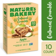 Nature's Bakery, Oatmeal Crumble, Apple, 10 Breakfast Snack Bars, 1.41 oz