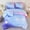 Purple Blue, variant on PERFEMET 6 Pieces Twin Size Ultra Soft Girl Comforter Set,Gradient Purple Pink Glitter Bedding for Girls Kids Teens,Galaxy Ombre Bed Set for All Season