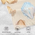 thumbnail image 5 of Yayeee 100% Cotton Hand Towels for Bathroom 16" x 28" Soft Absorbent Kitchen Towel, Watercolor Seashell, 5 of 7