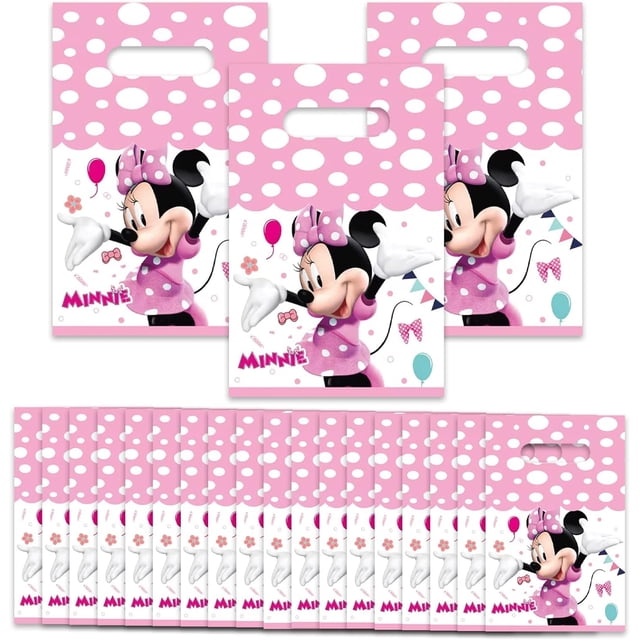 Bolsas de regalo para fiestas DLUHOS Mini Mouse, 30 unidades, para fiestas infantiles