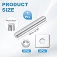 thumbnail image 2 of M10x60mm Fully Threaded Rod, 1Set 304 Stainless Steel Threaded Rods Bar Studs Right Hand Threads with Nut Square Washer for Structural Anchoring Fastening Screw, 2 of 7