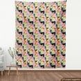 thumbnail image 3 of Ambesonne Tropical Fabric by the Yard Upholstery, Toucan Parrots Flamingos, 10 Yards, Multicolor, 3 of 4