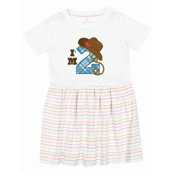 Inktastic 2nd Birthday Cowboy I'm 2 Two Year Old Girls Toddler Dress
